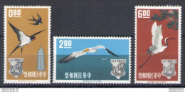 1963 Formosa - China Taiwan - Uccelli - Catalogo Michel N. 485-87 - 3 Valori - MNH** - Altri & Non Classificati