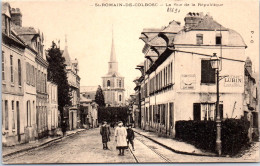 76 SAINT ROMAIN DE COLHOSC - La Rue De La Republique & L'eglise  - Saint Romain De Colbosc