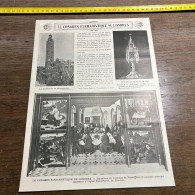 1908 PATI CONGRES EUCHARISTIQUE DE LONDRES Triptyque De Bouts L'église Saint-Pierre, De Louvain. - Verzamelingen