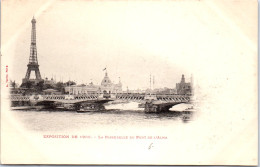75 PARIS - EXPOSITION 1900 - La Passerelle Du Pont De L'alma  - Expositions