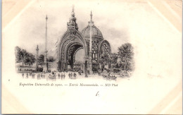 75 PARIS - EXPOSITION 1900 - Entree Monumentale  - Ausstellungen