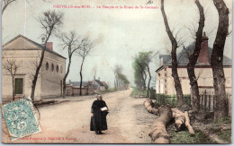 45 NEUVILLE AUX BOIS - Le Temple Et La Route De St Germain  - Other & Unclassified