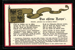 AK Das Eiserne Korps, Heldentod Des Hauptmanns Des II.Bat. Inf.-Regts. 122 Hans Faulhaber  - Guerre 1914-18