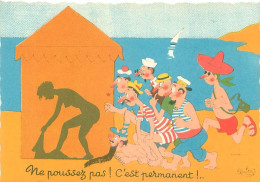 Illustrateur Dubout - Humour  Femme Scene De Plage  Y 114 - Dubout