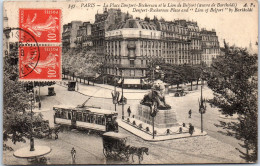 75014 PARIS - Place D'enfer Rochereau & Lion De Belfort  - Paris (14)