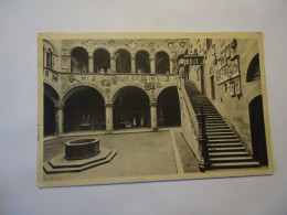 ITALY POSTCARDS  FIRENZE  CORTILE  E SCALA DEL PALAZZO 1935 STAMPS - Sonstige & Ohne Zuordnung