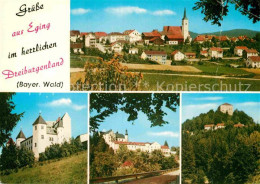 72905922 Eging See Teilansicht Kirche Burg  Eging See - Other & Unclassified