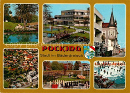 72905918 Pocking Fliegeraufnahme Kurpark Hallenbad Kurhaus  Pocking - Pocking