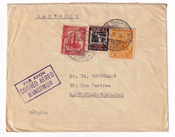 Lettre Bogota 1934 Colombie Colombia Correo Aereo Mancomun Barranquilla Marcinelle Belgique Par Avion - Colombia