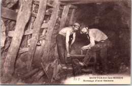 71 MONTCEAU LES MINES - Boisage D'une Galerie. - Montceau Les Mines