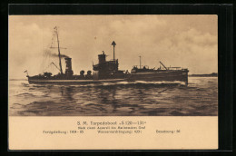 AK Kriegsschiff SM Torpedoboot S120-131  - Guerra