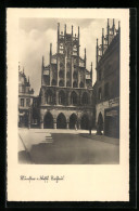 AK Münster I. Westf., Rathaus Mit Geschäft  - Muenster