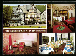 AK Waldems-Tenne /Taunus, Hotel-Restaurant-Cafe Tenne, Innenansichten  - Taunus