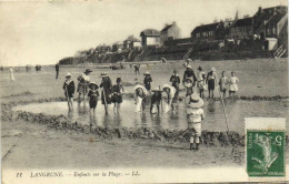 LANGRUNE  Enfants Sur La Plage RV - Autres & Non Classés