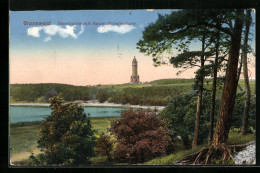 AK Berlin-Grunewald, Grunewald-Turm, Aus Der Ferne Gesehen  - Grunewald