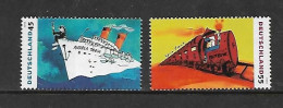 ALLEMAGNE-RFA 2010 TRAINS-BATEAUX-UDO LINDENBERG  YVERT N°2630/31 NEUF MNH** - Treinen