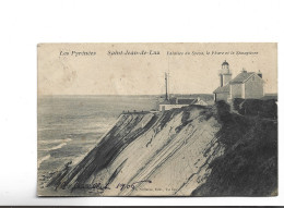 CPA DPT 64 ST JEAN DE LUZ,  FALAISES DE SOCOA ,LE PHARE ET LE SEMAPHORE En 1905! - Saint Jean De Luz