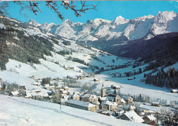 74136 02 01#0+15 - LE GRAND BORNAND - VUE GENERALE ET CHAÎNE DES ARAVIS - Autres & Non Classés