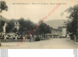 07.  LES VANS .  Monument Aux Morts .  Statue Léopold Ollier . - Les Vans