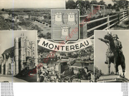 77.  MONTEREAU .  CP Multivues . - Montereau