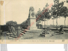 41.  VENDOME . Monument élevé à La Mémoire Ds Coimbattants De 1870-71 . - Vendome