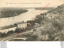 42.  VERIN . Panorama Du Village Et La Vallée Du Rhône . - Other & Unclassified