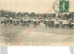 62.  BERCK PLAGE . L'Esplanade à Marée Haute Et La Plage . - Berck