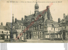 60.  NOYON .  Hôtel De Ville Et La Fontaine Monumentale . - Noyon