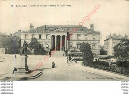 87.  LIMOGES .  Palais De Justice Et Statue De Gay-Lussac . - Limoges