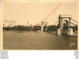 13.  TARASCON .  Pont Suspendu Sur Le Rhône . - Tarascon