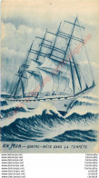 EN MER .  QUATRE MATS Dans La Tempête . - Sailing Vessels