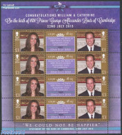 Isle Of Man 2013 Royal Baby M/s, Mint NH, History - Kings & Queens (Royalty) - Familles Royales