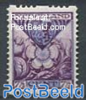 Netherlands 1925 7.5+7.5c, Sync. Perf., Stamp Out Of Set, Unused (hinged), History - Nature - Coat Of Arms - Flowers &.. - Nuovi