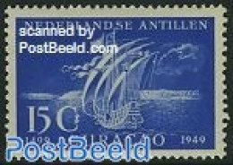 Netherlands Antilles 1949 15c, Stamp Out Of Set, Mint NH, Transport - Ships And Boats - Bateaux