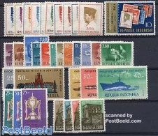 Indonesia 1964 Yearset 1964 (35v), Mint NH, Various - Yearsets (by Country) - Non Classés