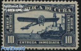 Cuba 1914 Express Mail 1v, Without WM, Unused (hinged), Transport - Various - Aircraft & Aviation - Lighthouses & Safe.. - Neufs