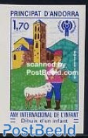 Andorra, French Post 1979 Int. Year Of The Child 1v Imperforated, Mint NH, Various - Unused Stamps