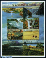 Saint Vincent 1995 Nature Scenes 8v M/s, Mint NH, Nature - Sport - Water, Dams & Falls - Mountains & Mountain Climbing - Climbing