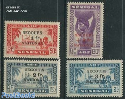 Senegal 1941 National Aid 4v, Mint NH - Senegal (1960-...)