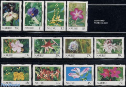 Nauru 1991 Definitives, Flowers 12v, Mint NH, Nature - Flowers & Plants - Autres & Non Classés