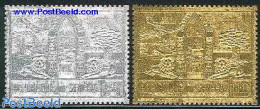 Senegal 1974 International Fair 2v Gold/silver, Mint NH, Nature - Various - Cat Family - Export & Trade - Fabrieken En Industrieën