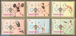 Chad 1972 Olympic Games Munich 6v, Mint NH, Sport - Athletics - Fencing - Olympic Games - Weightlifting - Autres & Non Classés