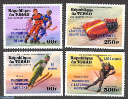 Chad 1976 Olympic Winter Winners 4v, Mint NH, Sport - (Bob) Sleigh Sports - Ice Hockey - Olympic Winter Games - Skatin.. - Altri & Non Classificati