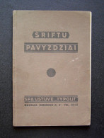 Lithuanian Book / Šriftų Pavyzdžiai 1930 - Libros Antiguos Y De Colección