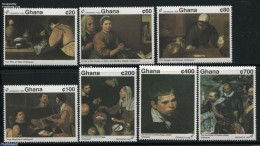 Ghana 1992 Granada 92, Paintings 8v, Mint NH, Philately - Paintings - Sonstige & Ohne Zuordnung