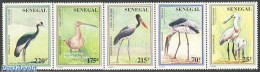 Senegal 1997 Endangered Birds 5v [::::], Mint NH, Nature - Birds - Storks - Sénégal (1960-...)