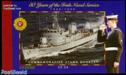 Ireland 1996 Irish Naval Service Booklet, Mint NH, Transport - Stamp Booklets - Ships And Boats - Ongebruikt