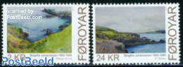 Faroe Islands 2011 Art, Bergithe Johannessen 2v, Mint NH, Art - Modern Art (1850-present) - Paintings - Andere & Zonder Classificatie