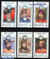 Moldova 1997 Ancient Rulers 6v, Mint NH, History - Kings & Queens (Royalty) - Koniklijke Families