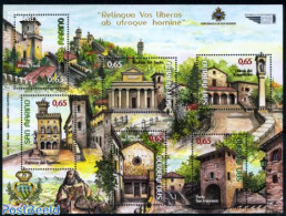 San Marino 2011 Tourism S/s, Mint NH, Various - Tourism - Art - Architecture - Unused Stamps